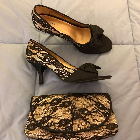 matching shoes and clutch